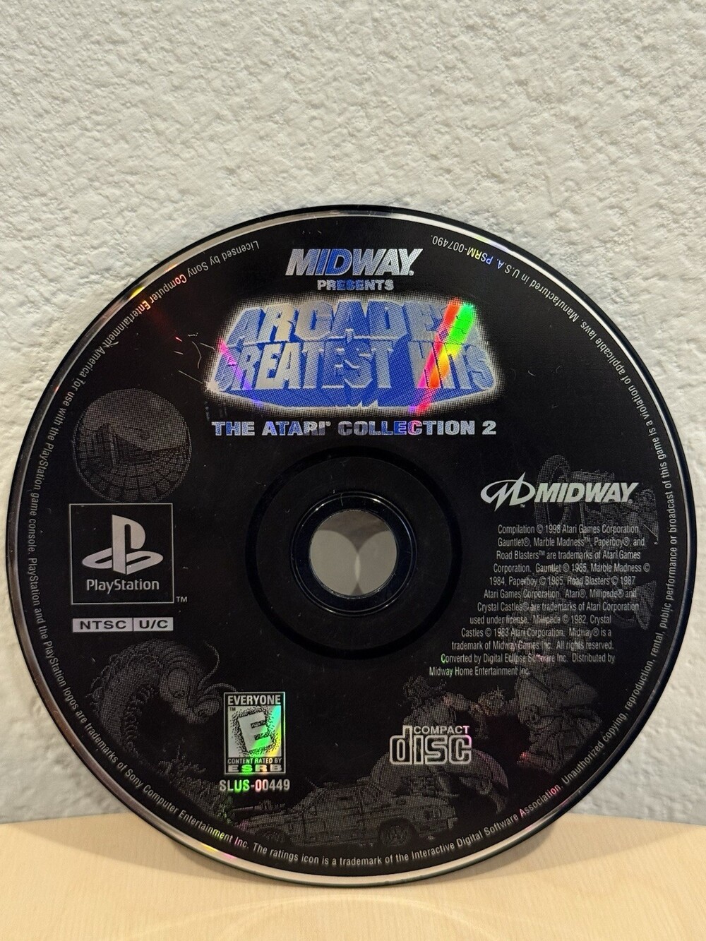 Arcade's Greatest Hits Atari Collection 2 - PlayStation (PS1) - Disc Only - Used